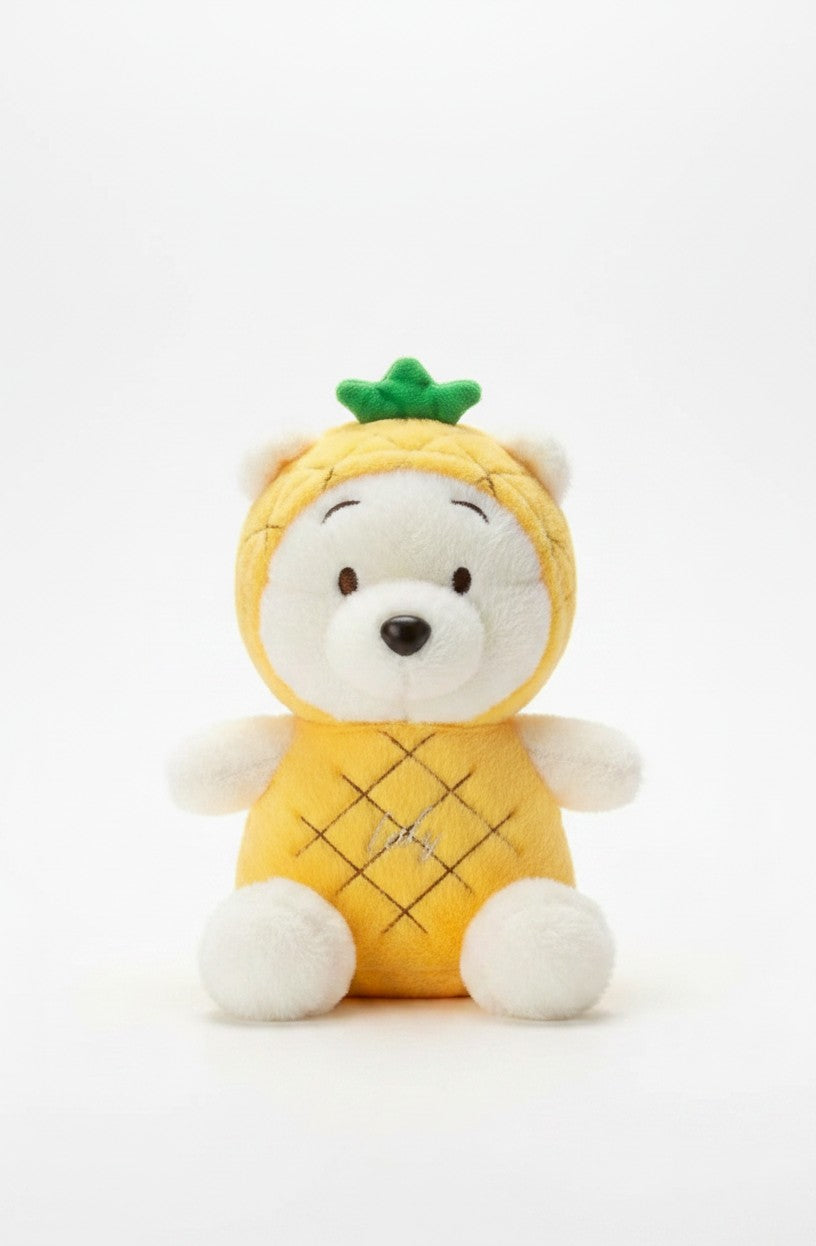 Cute Pineapple Teddy Bear Plush Toy | Soft Stuffed Bear Doll | Adorable Plush Gift for Kids